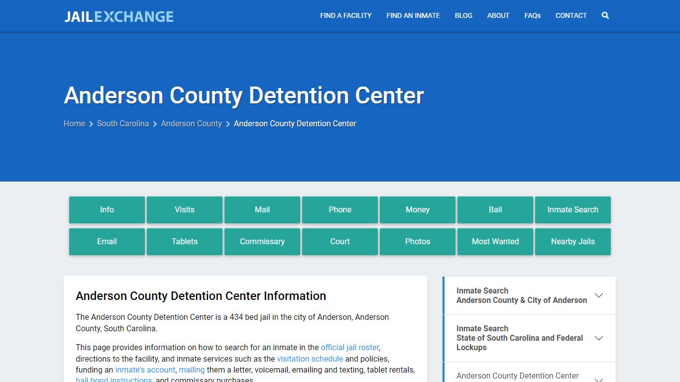 Anderson County Detention Center - Jail Exchange